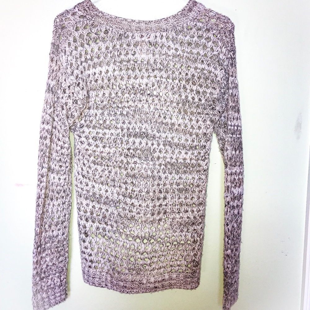 Tan and black knitted sweater